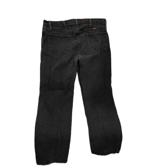 Rustler Black Straight Leg Jeans Mens 38x32 - Picture 2 of 4